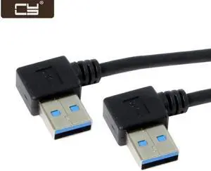 USB 3.0 Type-A 90 Degree Right Angled to Right Angled Data Cable for Hard Disk Computer U3-291-RI