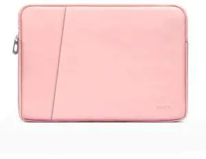 Baona BN-Q004 PU Leather Laptop Bag, Colour: Double-layer Pink, Size: 13/13.3/14 inch Pink 13/13.3/14 inch
