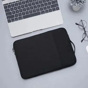 13.3 inch Universal Fashion Soft Laptop Denim Bags Portable Zipper Notebook Laptop Case Pouch for MacBook Air / Pro, and other Laptops, Size: 35.5x26.5x2cm (Grey)