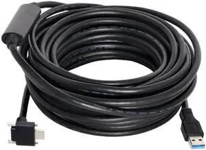 8.0M Down Up Angled USB 3.1 Type-C Dual Screw Locking to USB3.0 Data GL3523 Repeater Cable 90 Degree for Camera Quest Link