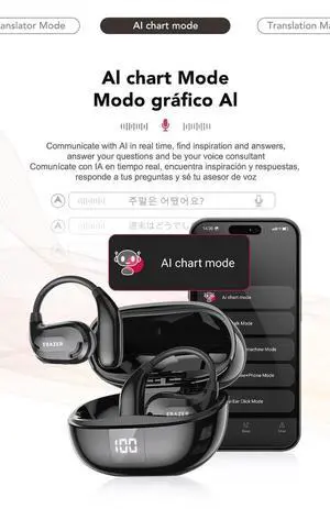 Erazer XT66 Intelligent Translator Earphone Wireless Headpho
