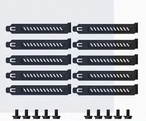 10PACK Computer case dust baffle PCIe graphics card full height baffle rear dust cooling desktop card mounting strip