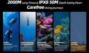 New Released XTAR DL1 Diving Flashlight One Operate IPX8 50m