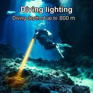 XHP160 LED High Power Diving Torch IPX8 Professional Diving