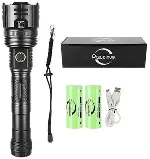 New 12000mAh White Laser Flashlights 1000000LM Ultra Powerfu