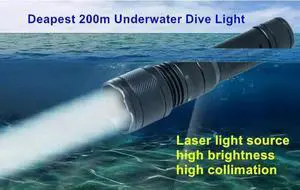 Waterproof Dive Torch Light Professional Rechargeable scuba