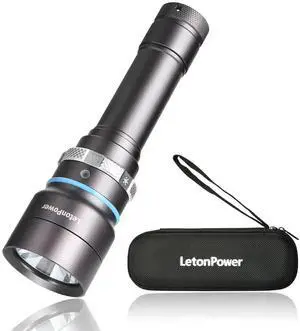 Power Dive Light 2000 Lumens Compact Underwater Flashli