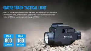 TrustFire GM23s 800Lumen Pistol Tactical Flashlight Green La