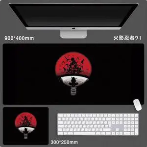 Anime NARUTO mouse pad Extended Gaming Mouse Pad with Stitched Edges, Large Mouse pad with Non-Slip Rubber Base for Work & Gaming, Office & Home