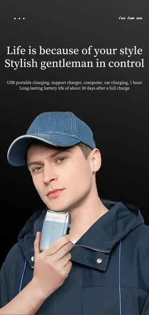 Original Fang BRAUN M1900 Electric Shaver For Men Beard Trim