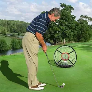 Golfing Practice Net Foldable Golf Swing Trainer Portable Go