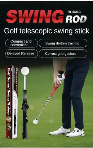 PGM Golf Retractable Swing Practice Stick Indoor Golf Sound