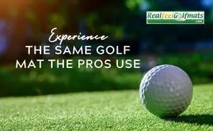 Original Country Club Elite Golf Mat 5x5 ft, Thick Outdoor &