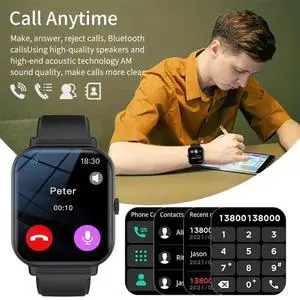 KESHUYOU 2025 New Smart Watch Men Women Full Touch Screen He
