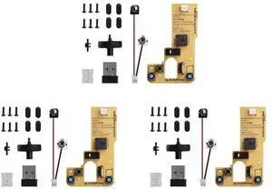 3X for Bamboo Lab DIY 3D Printing Wireless Mouse Kit Model 002 Computer Mouse Components with Printer Parts and Hardware,3 x Wireless Mouse Component Kit