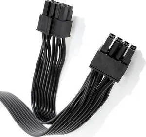 PSU CPU 8 Pin to Dual 8 (4+4) Pin EPS Cable Male to Male CPU Power Cable for Seasonic Focus Prime ROG Thor Strix Modular Power Supply (70cm+15cm)