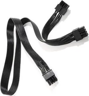 PSU CPU 8 Pin to Dual 8 (4+4) Pin EPS Cable Male to Male CPU Power Cable for Seasonic Focus Prime ROG Thor Strix Modular Power Supply (70cm+15cm)