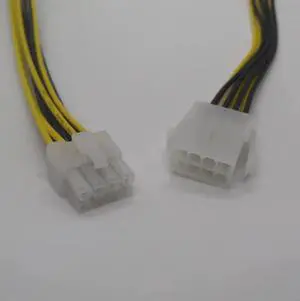 18CM power supply cable ATX 12V 8 pin male to 8pin female desktop computer CPU P8 extension cable cord PSU connector cord