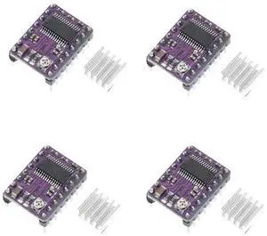 4 pcs DRV8825 Stepper Motor Driver Board with Heat Sink Compatible with 3D Printer CNC Engraving Machine