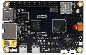 CanMV-K230 Embedded Dual-Core RISC-V CPU AI Development Board Build-in DPU HD Video Input LCD Display Support Linux,1 set * CanMV K230 development board,Black