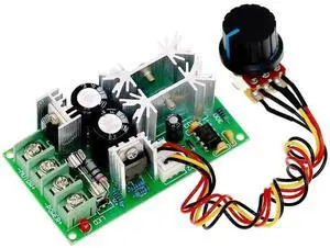 PWM Electronic Governor Controller Regulation 12V DC Motor Speed Controller 24V 36V 48V 20A Switch High Power Drive Module Adjustable Speed