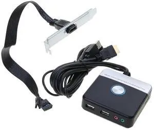 GENEMA Desktop Power Button with USB Port for Easy PC Operate Multiple Function