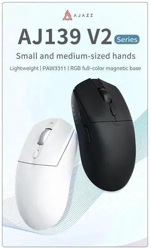 AJAZZ AJ139 V2 MC Wireless Gaming Mouse 12000DPI PAW3311 Gam