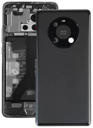 Original Battery Back Cover with Camera Lens Cover for Huawei Mate 40 Pro (Black)