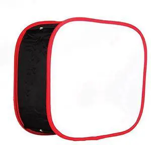 Portable Softbox LED Light Panel Diffuse Light Room Lighting Modifier for LED Light cloth Black&Red,1 x Collapsible Softbox
