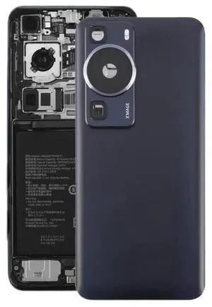 For Huawei P60 Battery Back Cover with Camera Lens Cover (Black)