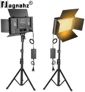 Nagnahz U800+ LED Video Light Photo Studio Lamp Bi-Color 250