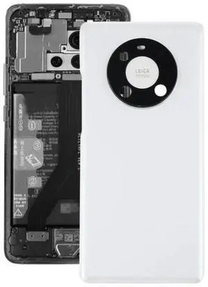 Original Battery Back Cover with Camera Lens Cover for Huawei Mate 40 Pro (White)