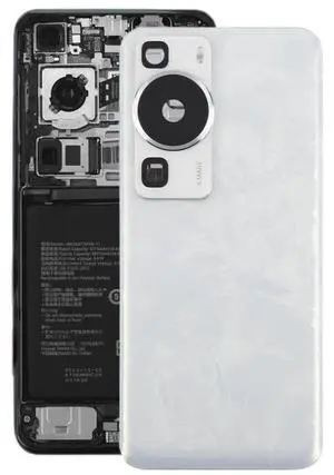 For Huawei P60 Battery Back Cover with Camera Lens Cover (White)