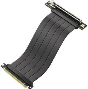 OwlTree Pcie 4.0 Riser Cable, PCIe 4.0 x16 High Speed Flexible Extension 90 Degree Adapter Compatible with 4090 4080 4070 3090 and Pcie 3.0 System