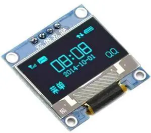 0.96in I2C IIC SPI Serial 128X64 OLED LCD Display 4 Pin Font Color Blue