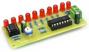 NE555+CD4017 LED Chaser LED Running Light Flow light kit Capacitor Oscillator Clock Siganal Electronic Production DIY kits