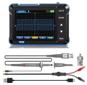 DSO 153 Handheld Digital Oscilloscope Kit ,1M Bandwidth,5MS/s High Sampling Rate and Automatic Shutdown Portable Oscilloscope with 14 Adjustable Waveforms for DIY,Automotive Repair