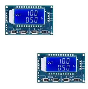 2pcs Signal Generator Module LCD Display 1Hz-150KHz PWM Pulse Frequency Adjustable Duty Cycle Square Wave 2pcs Signal Generator Module LCD Display 1Hz-150KHz PWM Pulse Frequency Adjustable Duty Cycle Square Wave