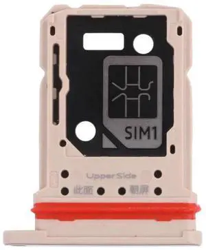 For vivo V21 / V21 5G V2066 V2108 V2050 SIM Card Tray + SIM Card Tray / Micro SD Card Tray (Gold)