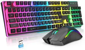 2025 New arrival HXSJ L96 104 keys 2.4G wireless pc keyboard