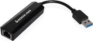 IOGEAR USB 3.0 to Ethernet Adapter - LAN Network Adapter - Gigabit (10/100/1000Mbps) - USB Powered - Nintendo Switch - Windows - Linux - MacBook Air - Chromebook - Surface - GUC3100