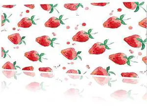 MAYCARI Cute Desk Mat Cartoon Desk Pad Mouse Pad Kawaii Large Strawberry Gaming Mousepad XXL Laptop Keyboard Desktop Writing Pad for Girls Students 31.5"X15.7"