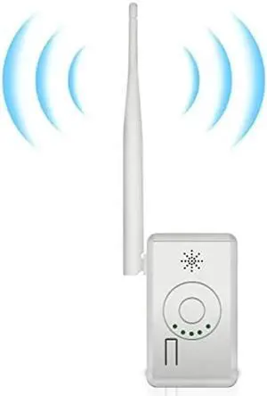 [ONLY for WEILAILIFE Security Camera System] 2.4G Wireless Booster Repeater with Power Supply, WiFi Range Extender, Support Wireless Repeater/IPC Router Mode, White