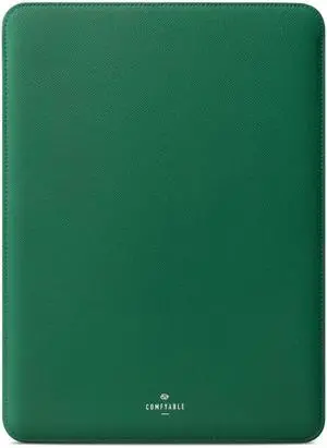 Comfyable Laptop Sleeve 14 Inch Precisely Compatible with MacBook Pro M4 M3 M2 M1 Pro/Max 2024, Genuine Leather Cover Case, Leafy Green