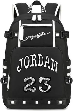 buluuoor Basketball Star 23 Athletes Laptop Backpack Student Backpack Men Women Ultra Light Travel Bag (Black1)