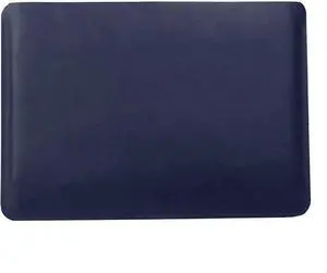 Aartedesign Genuine Leather Sleeve 14 Inch for MacBook 14 Pro 2021 M1 A2442 Laptop Case Soft Handmade for Mac 14 Carrying Bag (Horizontal, Blue)