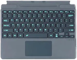 Zoof Keyboard for Microsoft Surface Pro Copilot+ (11th Edition) / Pro 11 / Pro 10 / Pro 9 / Pro 8 / Pro X, 13 inch, Detachable Type Cover with Touchpad, 7-Color Backlit & Pen Holder(Grey)