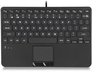 Perixx PERIBOARD-425 US Wired Mini USB Keyboard with Touchpad, X Type Scissor Keys, White Backlit, 2 USB Hubs, Compact 11.18x7.17x1.1 Inches, US English Perixx PERIBOARD-425 US Wired Mini USB Keyboard with Touchpad, X Type Scissor Keys, White Backlit, 2 USB Hubs, Compact 11.18x7.17x1.1 Inches, US English