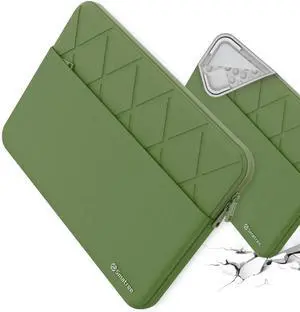 Smatree Laptop Sleeve for 14 inch HP Elite x360 1040 G11/G9/G10 2-in-1, Elite c645 G2/c640 G3, Chromebook 14a/14at, Chromebook x360 14a/14at/14b, for HP Dragonfly Pro, Case with Pocket, Green (E425G)