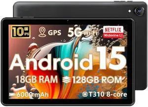 Hasskya Tablet Android 15,10 Inch Tablets,18GB+128GB,1TB Expand,Widevine L1 Compatible Octa-Core Tablet with WiFi 5,BT5.2,6000mAh,T310 CPU,GPS,High Performance,Processor,Dual Camera(5MP+8MP) Hasskya Tablet Android 15,10 Inch Tablets,18GB+128GB,1TB Expand,Widevine L1 Compatible Octa-Core Tablet with WiFi 5,BT5.2,6000mAh,T310 CPU,GPS,High Performance,Processor,Dual Camera(5MP+8MP)